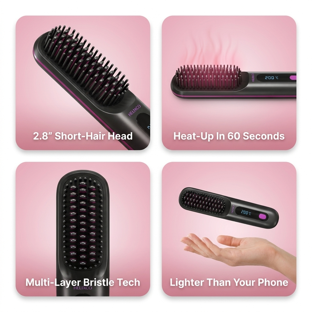 Anti-Frizz Heat Brush Pro