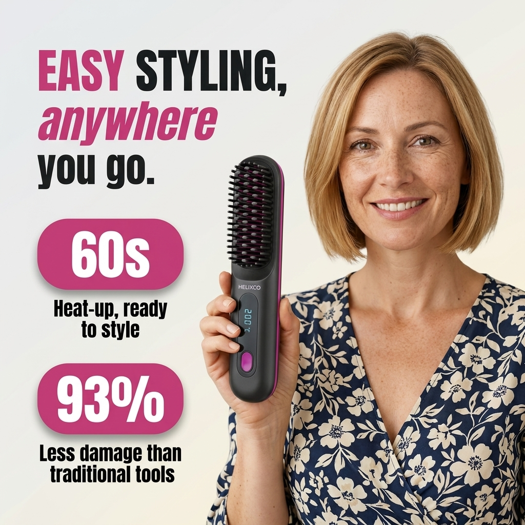 Anti-Frizz Heat Brush Pro